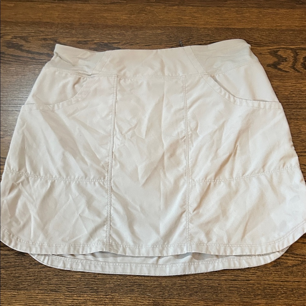 Tan Patagonia Skort with Built-in Shorts